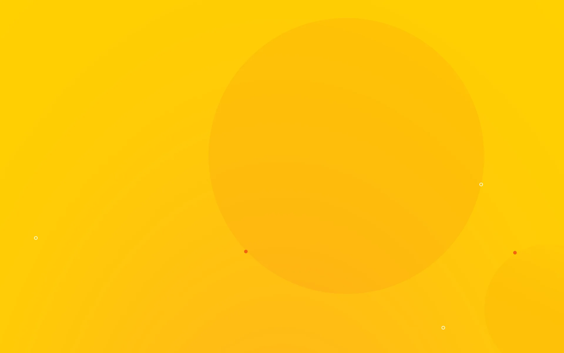 Yellow gradient background featuring circular shapes in varying sizes and shades.