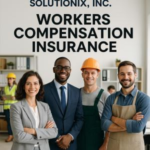 Group of four professionals representing workers compensation insurance at Solutionix, Inc. Group of four professionals representing workers compensation insurance at Solutionix, Inc.
