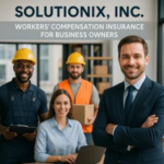 A group of four individuals representing Solutionix, Inc. in a professional setting.