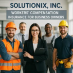 Group of professionals posing for a photo, including a woman in business attire and men in work uniforms. Group of professionals posing for a photo, including a woman in business attire and men in work uniforms.