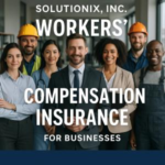 A diverse group of professionals in work attire, including hard hats and business suits, posing together in an indoor setting.