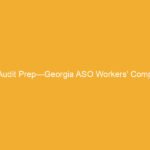 Document titled 'Audit Prep—Georgia ASO Workers’ Comp' on a yellow background.