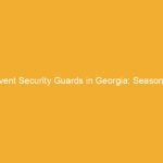 Group of event security guards in uniforms standing together outdoors in Georgia.