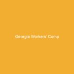 Text on a yellow background stating 'Georgia Workers' Comp'.