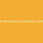 Document titled 'High-Risk Security Guard Operations: Winning Strategies for Workers Comp Approval'.