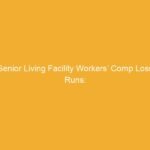 Text on a yellow background stating 'Senior Living Facility Workers’ Comp Loss Runs:'