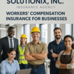 Group of six professionals representing workers' compensation insurance at Solutionix, Inc.